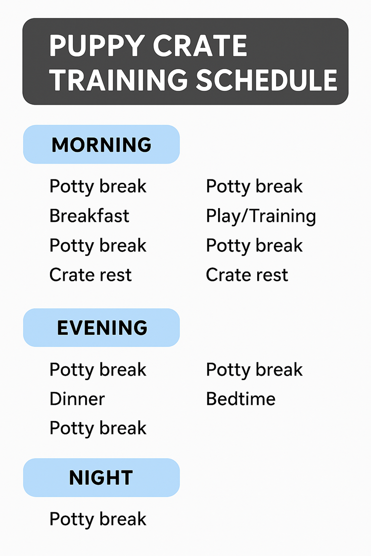 Puppy Crate Training Schedule: A Complete Guide for New Dog Owners