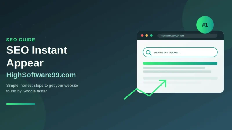 SEO Instant Appear HighSoftware99.com: Ultimate Guide to Getting Your Website Noticed Fast