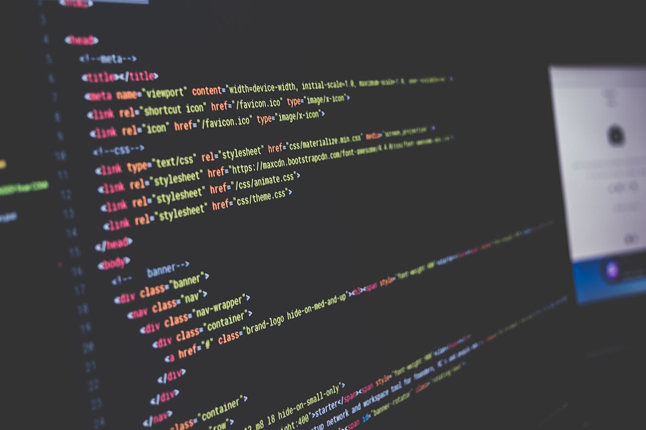 Code on a computer screen