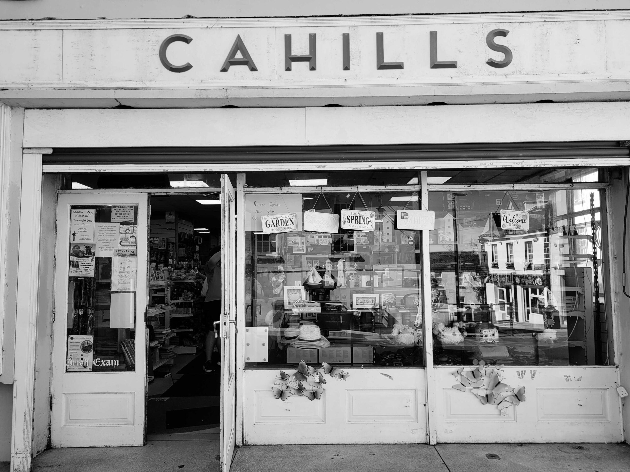 Local retail storefront with shop signage
